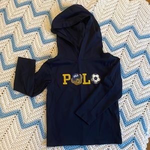 Boys hooded long sleeve shirt by Polo Ralph Lauren